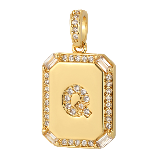 26 Letter Alphabet Charms for Necklace Keychain Diy Accessories Gold Name Charms for Jewelry Making Supplies initial pendant