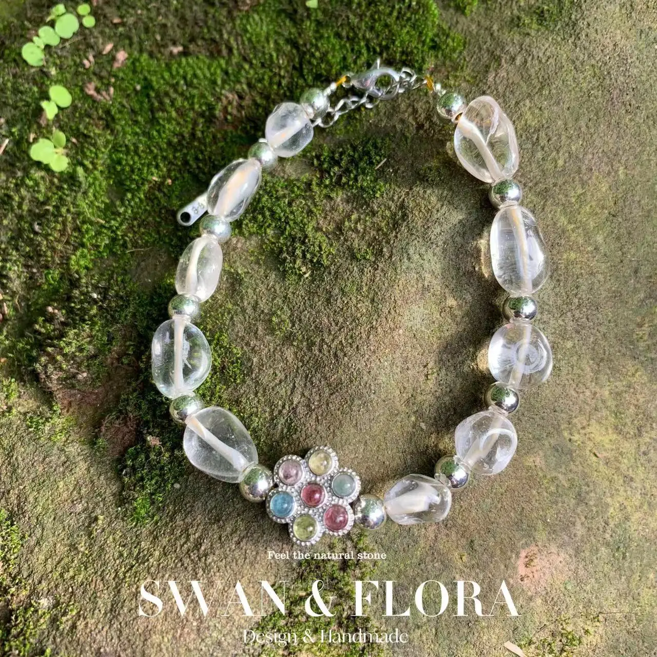 

Natural Tourmaline Bracelet Stone Irregular Jewelry Wholesale Design Handmade GEM Beads Healing Women Jewelry Gifts