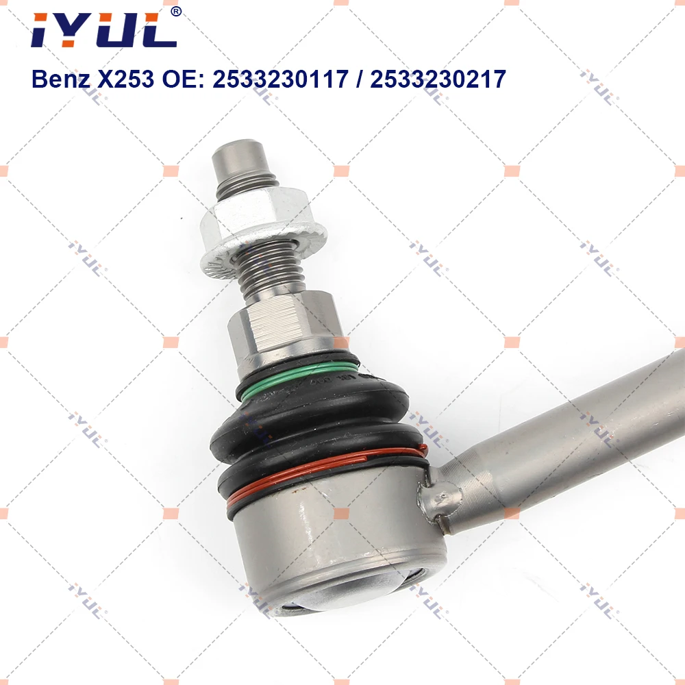 A Pair Front Axle Sway Bar End Stabilizer Link Ball Joint For Mercedes Benz GLC Class X253 C253 4-Matic 2533230117 2533230217