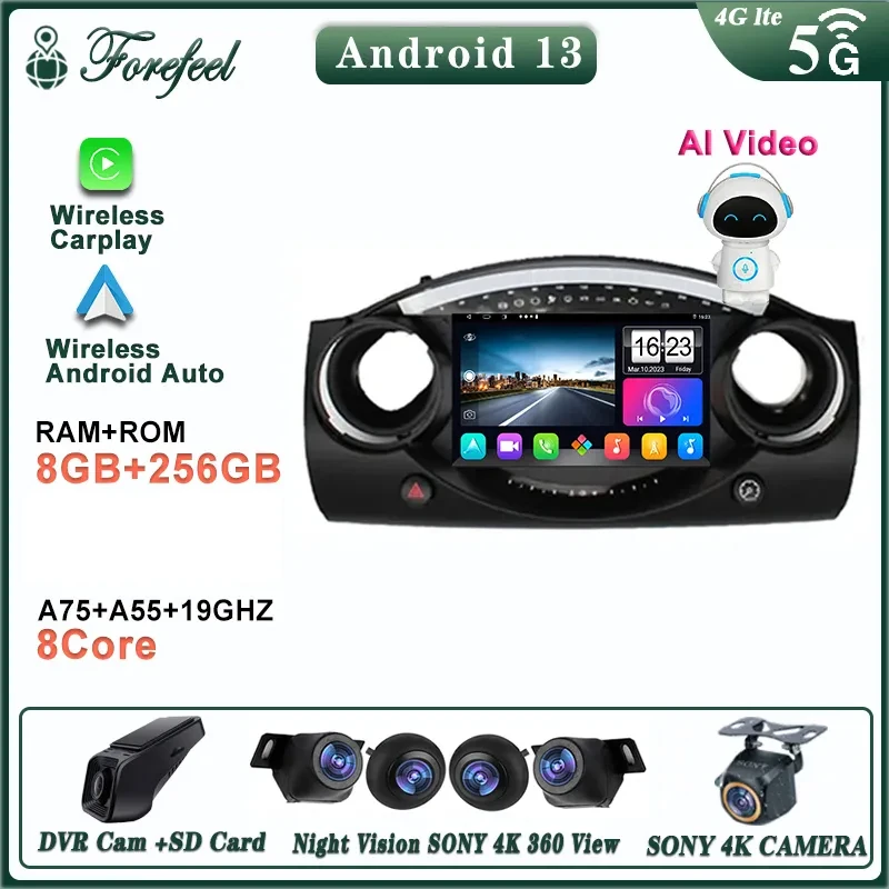 Android-13-For-BMW-Mini-Cooper-S-R50-R52-R53-2004-2005-2006-2007 ...