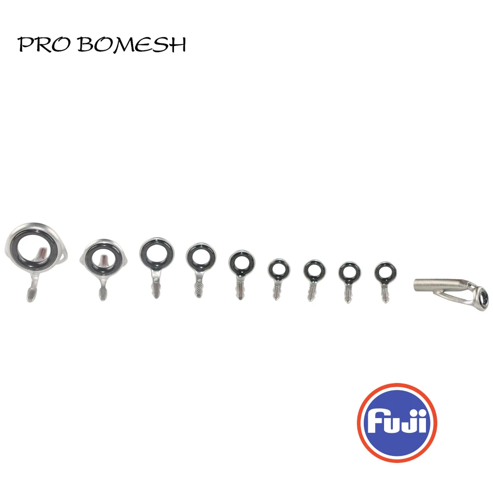 PROBOMESH FUJI Guide und Top 10er-Set LNOG LOG Guide Micro Casting Guide Set Rutenbauteile Reparatur Angelrute DIY – Detail 4