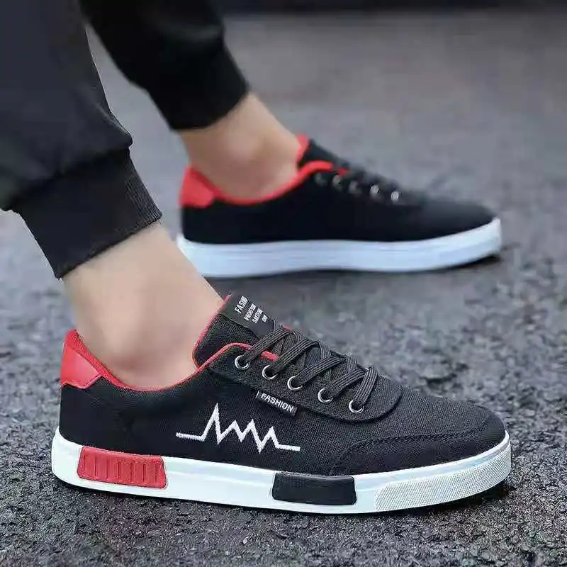 Men's Shoes 2024 New Breathable Canvas Shoes Men's Fashion Versatile Men's Sports Casual Board Shoes Comfortable 4