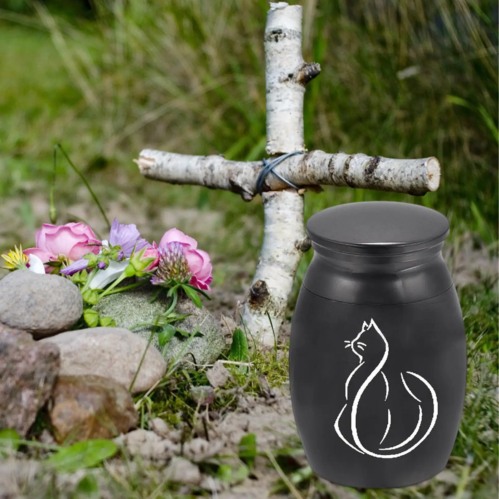 Pet Ash Urn Pet Supplies Funeral Cremation Memorial Urns Stainless Steel Urn for Funerary Caskets Supplies Dog Remembrance Pet Ash Urn Pet Supplies Funeral Cremation Memorial Urns Stainless Steel Urn for Funerary Caskets Supplies Dog Remembrance