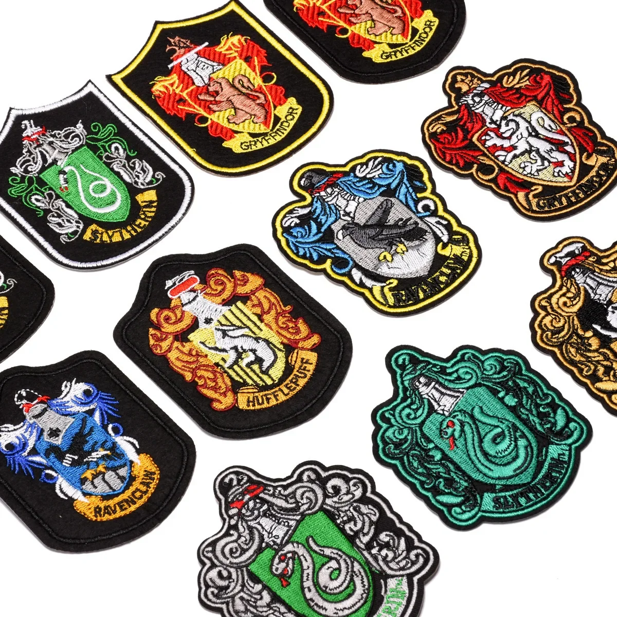 Harry Potter Magic Robe Backpack Embroidered Patch House Badge Sleeve Patch House Gryffindor Clothing Accessories Set