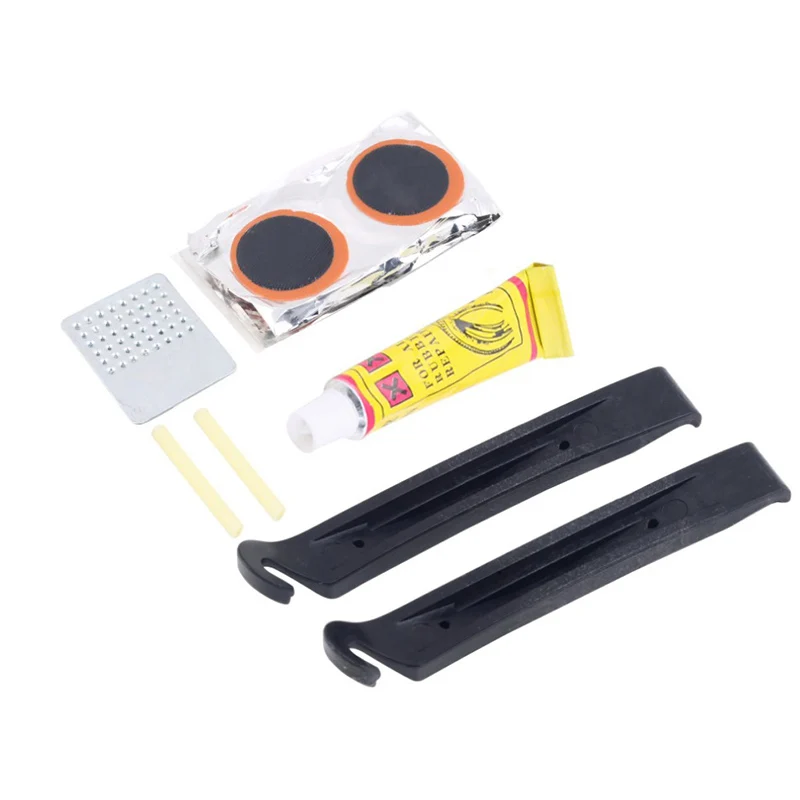 Kit Di Riparazione Per Pneumatici Per Biciclette Set Di Attrezzi Per Ciclismo Camera D'Aria Rattoppatura Riempitrice Per Pneumatici Senza Colla Patch 