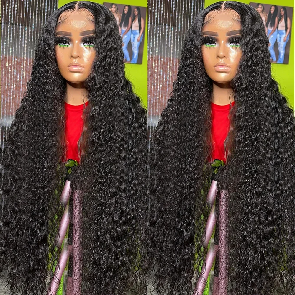 

13x4 13x6 HD Lace Frontal Deep Wave Frontal Wig Brazilian Curly Lace Front Human Hair Wigs For Women Wet And Wavy Water Wig