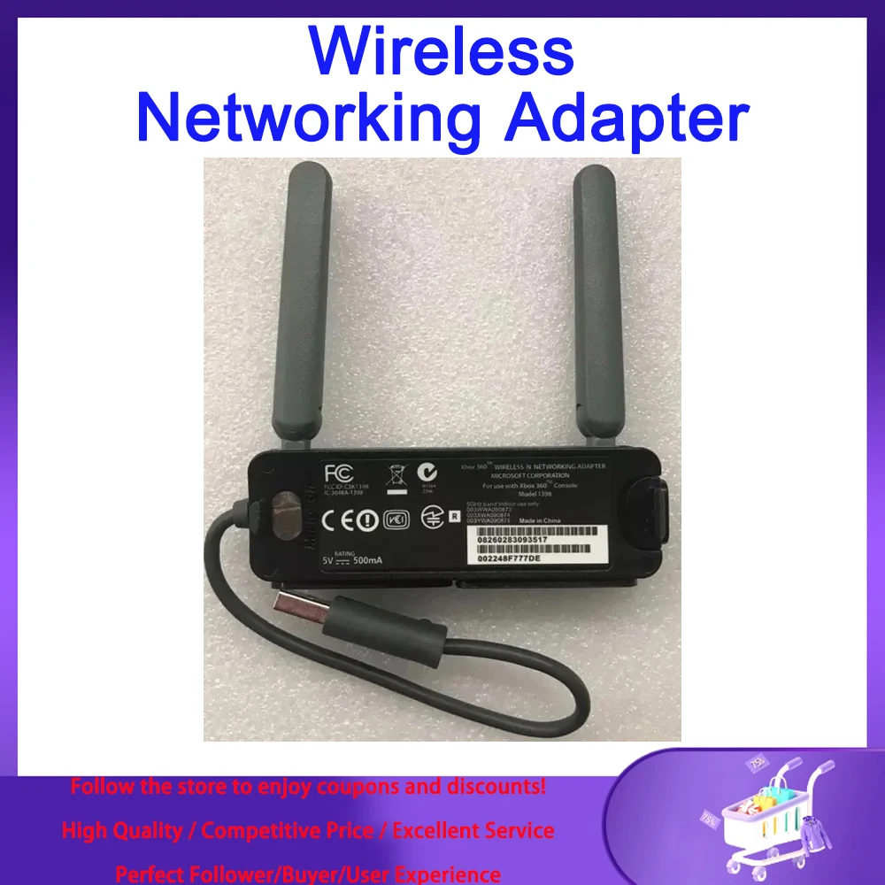 Restored Microsoft Xbox 360 Wireless A/b/g Network Adapter