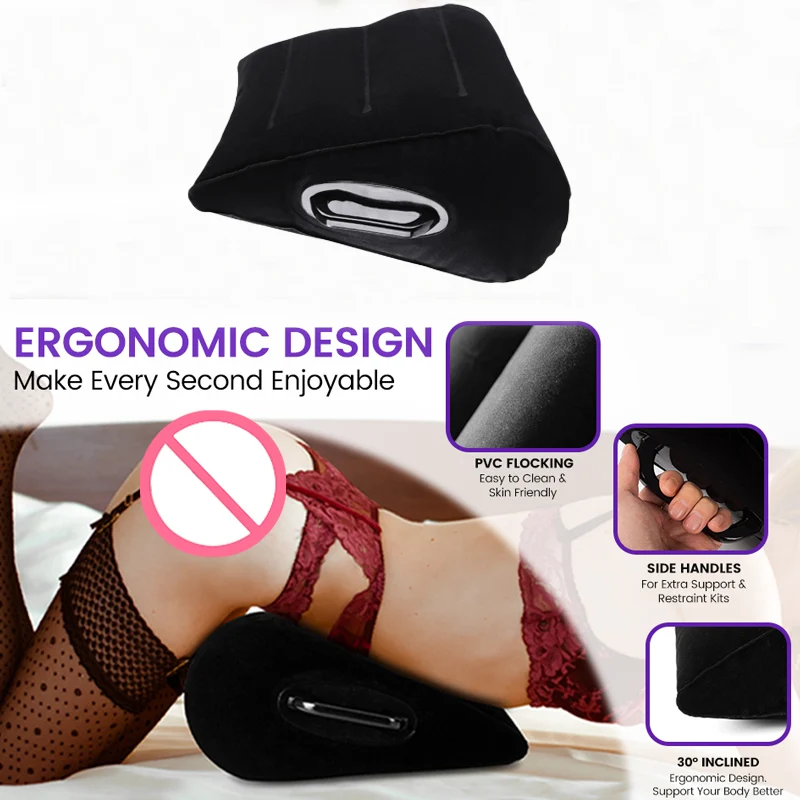 Home Gift Sex Bed Pillow Love Toys For Sexy Inflatable Pillows Wedge Triangles Position Erotic Cushion Sex Shop Adults Pillows