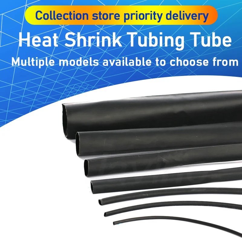 Heat Shrink Tubing 1mm 1.5mm 2mm 2.5mm 3mm 3.5mm 4mm 5mm 6mm 5Meter heat shrink tubing