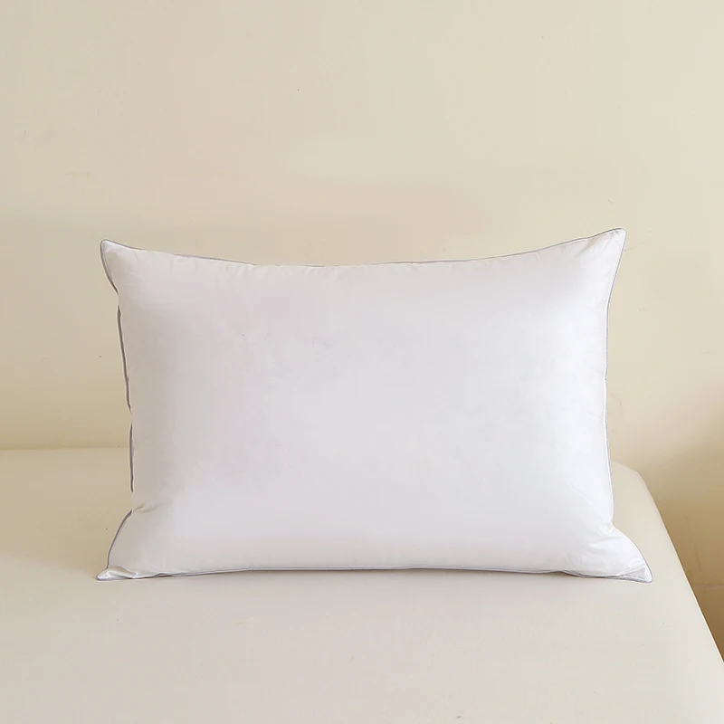 1 piece pillow, 8 sizes,100% cotton, soft and hard pillow, white goose feather filling pillow core pillow insert 5