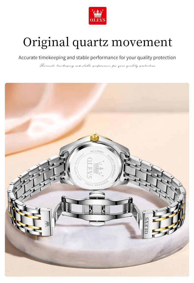 OLEVS 3666 Orologio da Donna - Confronto dimensioni