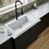 Top Mount. Large Single Bowl Quartz Kitchen Sink in 2