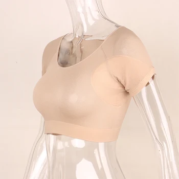 Profumo riutilizzabile sotto le ascelle Protezioni assorbenti T-shirt Forma Tamponi per il sudore Lavabili Ascelle Tamponi per il sudore Scudo Deodorante per le donne Ragazze