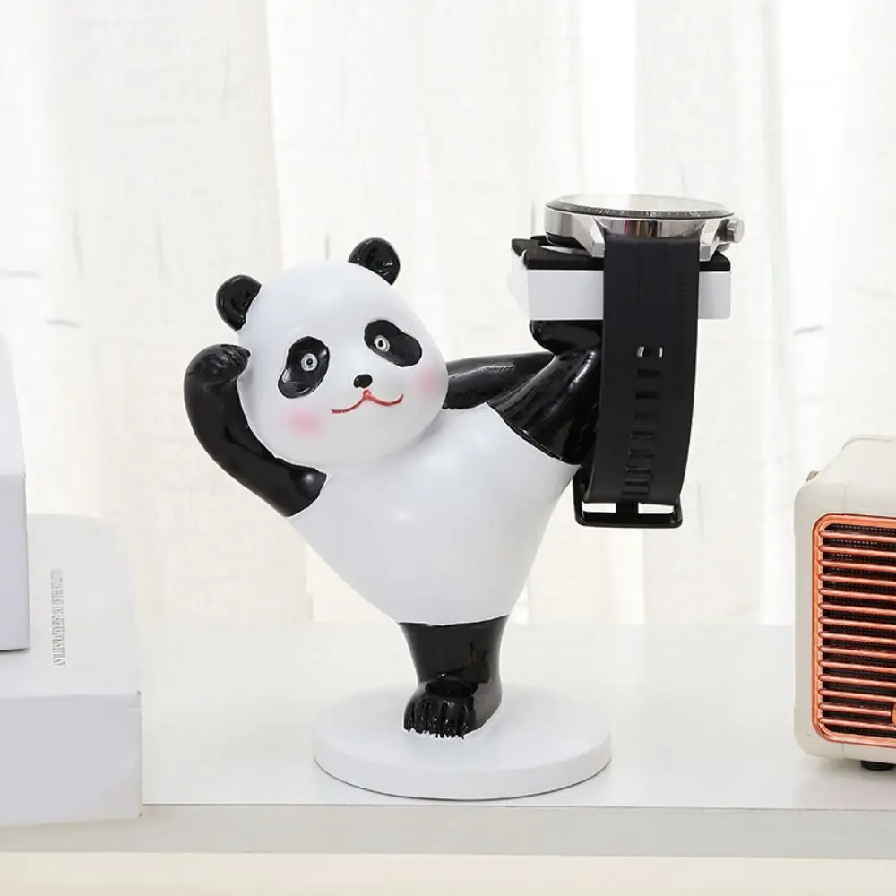 Multicolor Watch Holder Groove Dia.4cm Resin Craft Wireless Charger Support Table Ornament Astronaut Bear Smart Watch Stand