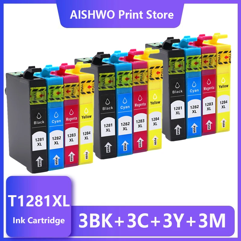 

For Epson T1281 Compatible ink Cartridge For EPSON Stylus S22 SX125 SX130 SX230 SX235W SX420W SX425W SX430W SX435W Printer Ink