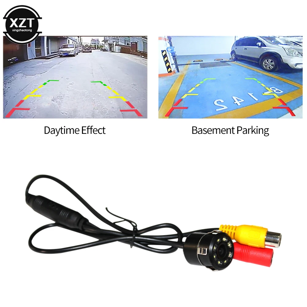 

1Set 8 LED Night Vision Waterproof Reversing Cam Wide Degree Car Rear View Camera Universal Backup Reverse Parking Camera