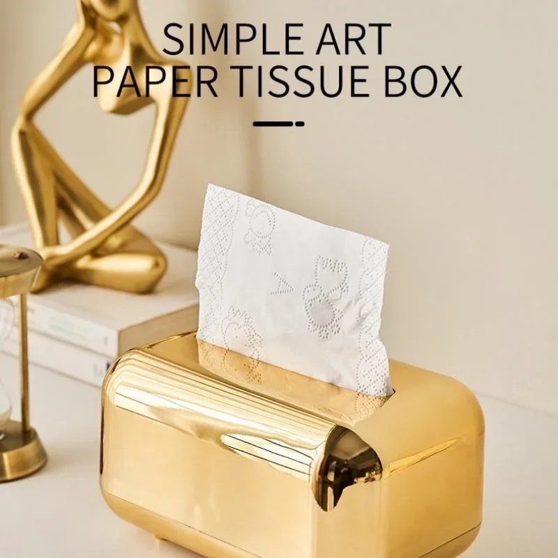 Tissue Boxes Storage Napkin Holder Paper Case Organizer Ornament Craft Desktop Tissue Holder Kitchen Box tissue dispenser tissue box napkin holder