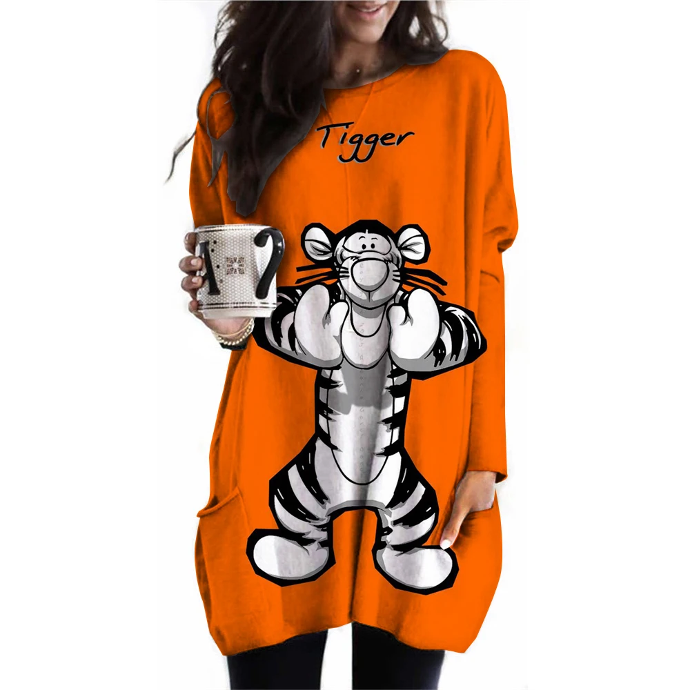 thumbnail image 1 of Camisa deportiva diaria de primavera y otoño 2024 para mujer, sudadera con capucha holgada informal de manga larga con estampado de Snoopy y color sólido a la moda, sudadera deportiva larga, 1 of 5