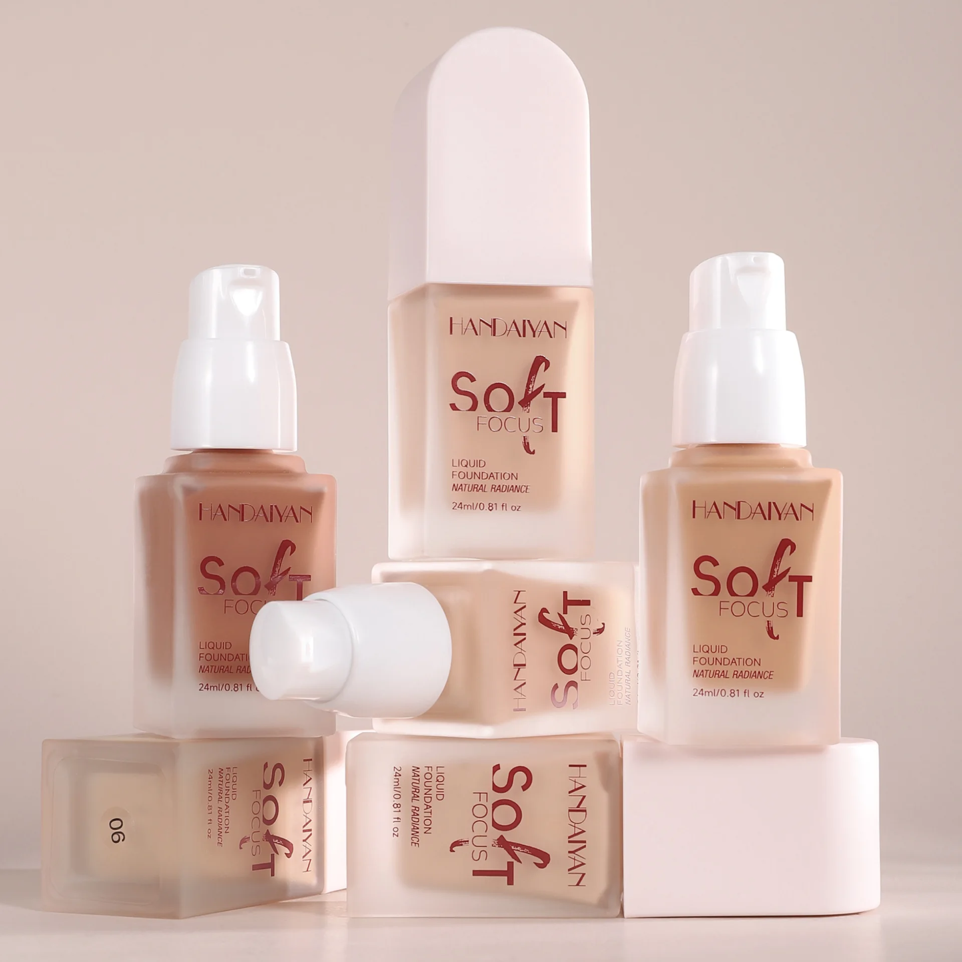 HANDAIYAN 10 color Powder Base Liquid Concealer Longlasting Moisturizing Waterproof and Brightening Non-skin non-sticking Powder 4