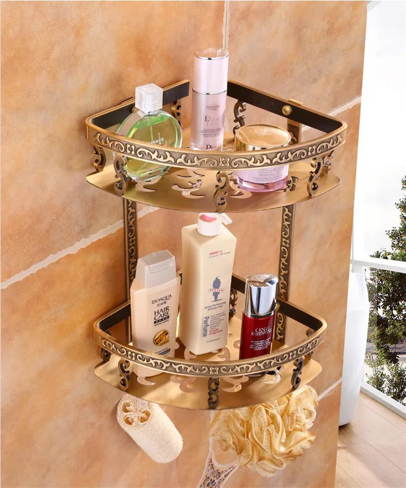Description Picture 4 of itemTuqiu Bathroom Accessories Antique Bathroom Shelf  Aluminum Bath Hardware Towel Rack,Paper holder Toilet Brush Holder,hooks