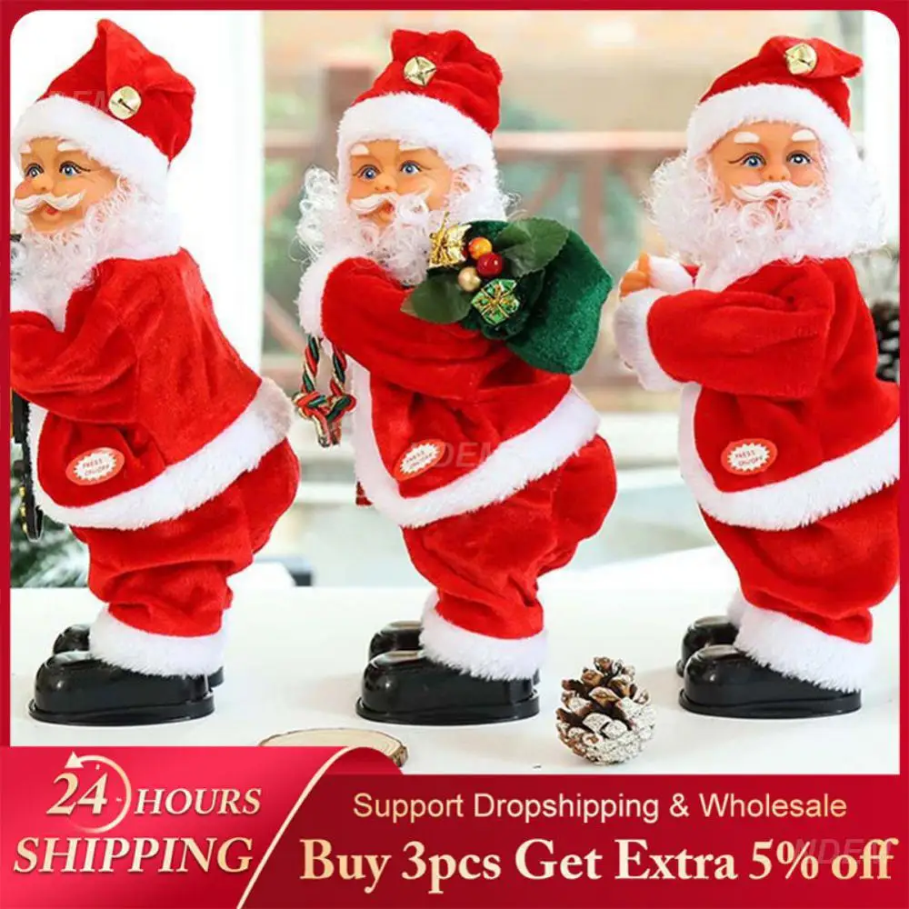 

Christmas Ornaments Interesting Design 12*12*26cm Holiday Parties Christmas Electric Doll Strong Three-dimensional Effect 360g