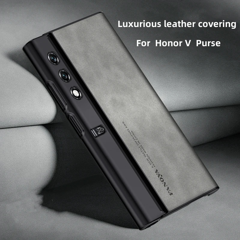 Luxurious Leather Folding Phone Case with Stand & Shockproof Bumper