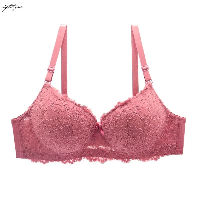 sexy bra set SoftRhyme Floral Lace Lingeries For Women Plus Size Bra Set D Cup XL 2XL 3XL 4XL 5XL 6XL Full Cup Bras And Ultra Thin Underpants ladies underwear sets