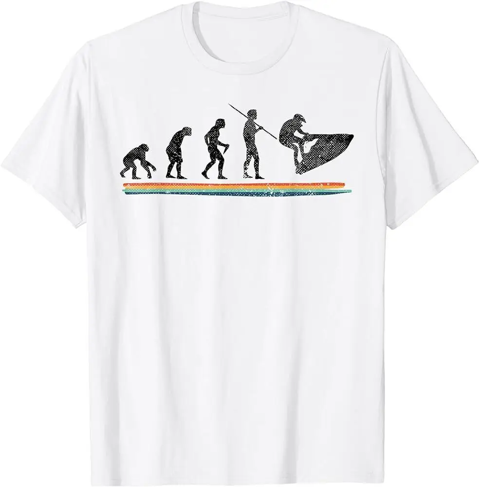 Evolution Water Moto Jet Acqua Ski Scooter Divertente Maglietta Vintage Maniche Lunghe O Corte