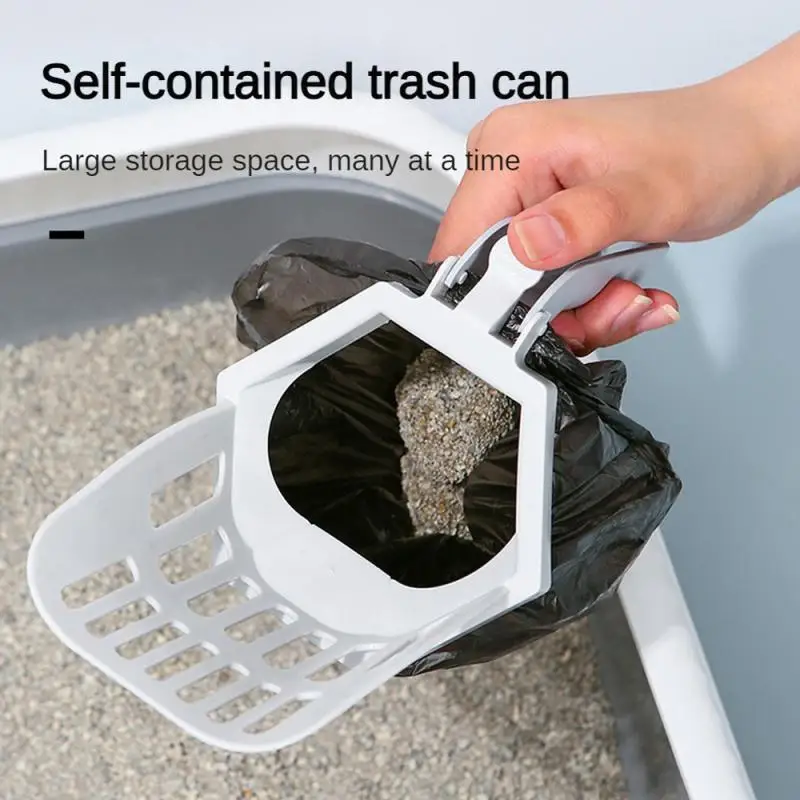 

Cat Garbage Shovel Durable Convenient Hollow Simple Disassembly And Assembly Storage Cat Care Waste Bag Rack Easy To Clean