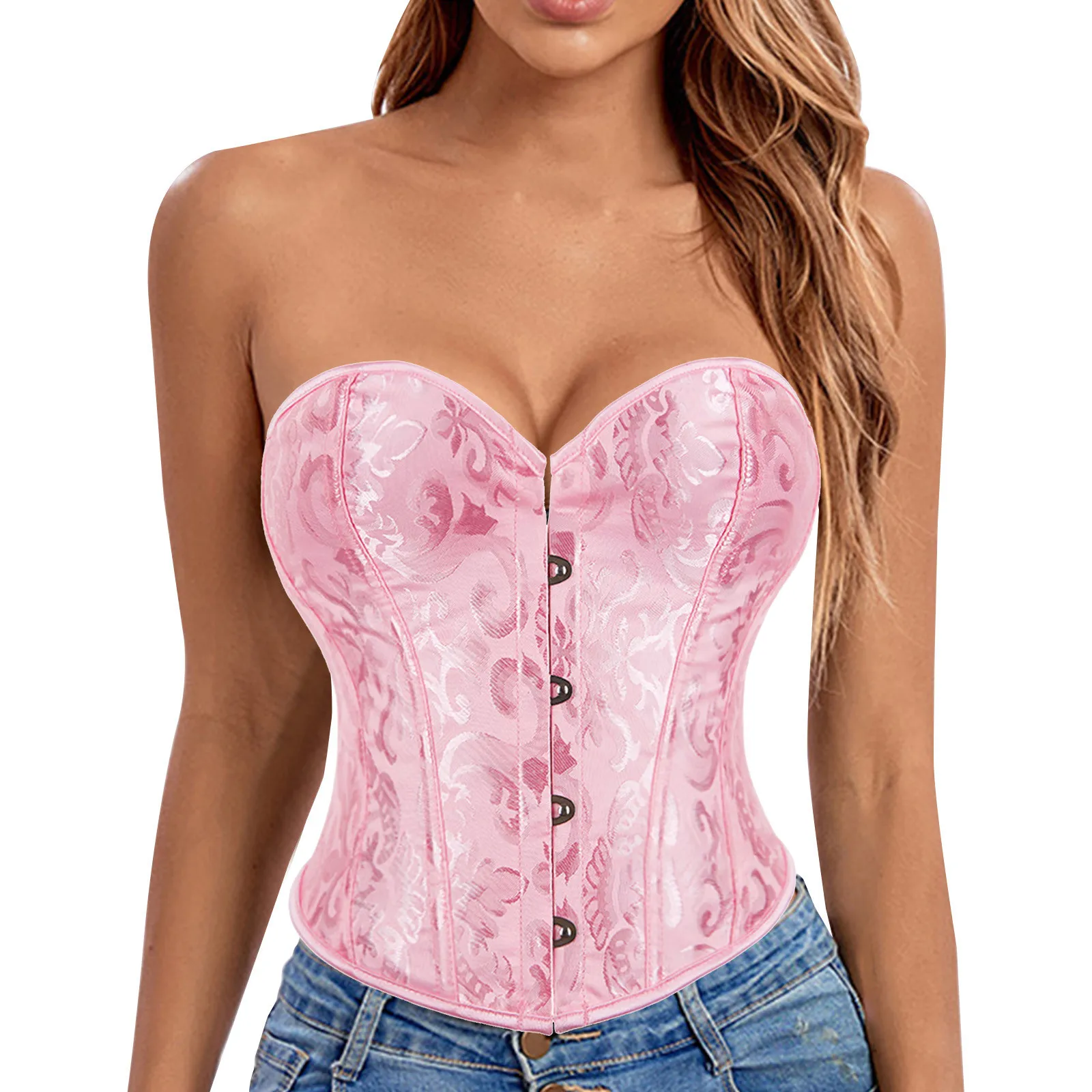 

Women Sculpting Shapewear Elegant Sexy Bridal Bustier Waist Cincher Casual Underwear Tops Women