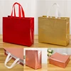 Waterproof Embossed Non-woven Fabric Grocery Bag Film Coated Laser Bag Takeaway Bag Shopping Pouch Eco Bag Shopping Bags 3
