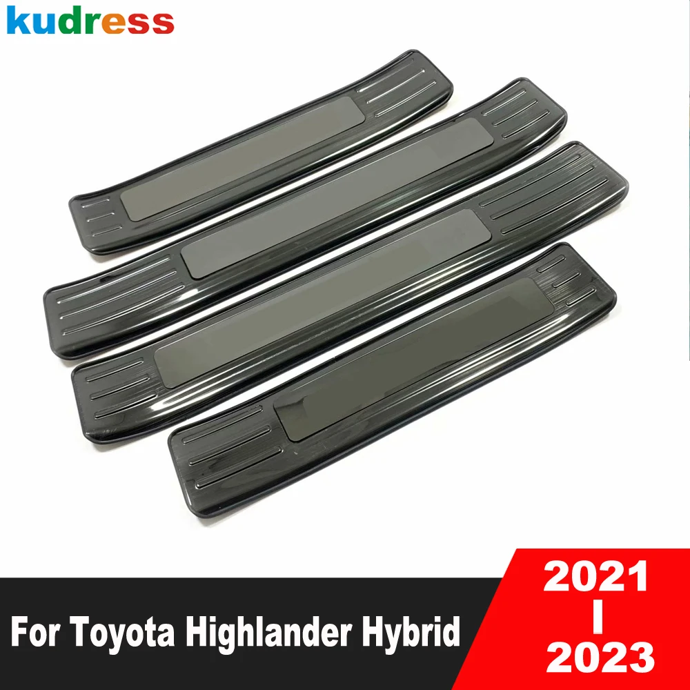 

Накладка на порог для Toyota Highlander Hybrid 2021 2022 2023 из нержавеющей стали