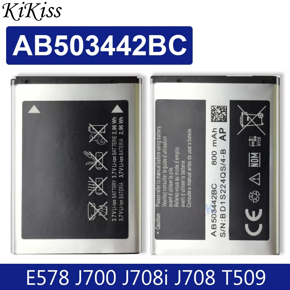 Batteria Per Samsung Sgh-B110 E570 E578 J700 J700I J700V J708 E578 J700 J708I J708 T509 Ab503442Bc Con Codice Traccia