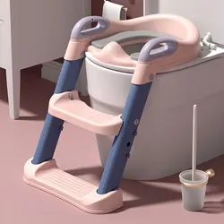 Portable Potty Child Household Children's Pot WC Toilet Seat Folding Rack Step Stool Potty Training Toilet for Baby Toilet Pot