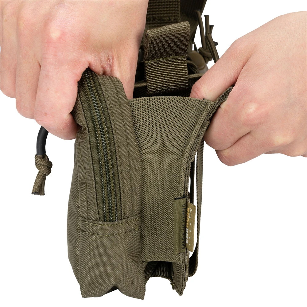 Tactical Molle Triple Magazine Pouches with Accessories Bag Open-Top Magazine Pouch Paintball Game Accessories Bags 5