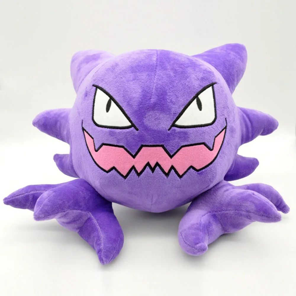 30Cm Big Size Pokemon Anime Cartoon Haunter Evolution Edition Gengar Ornament Toy Kawaii Cute Soft Doll Bambini Regali Di Natale