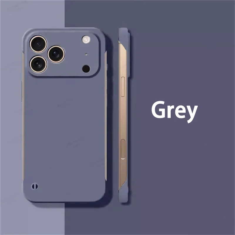 Borderless Ultra Slim Frosted Phone Case – Frameless Hard PC Design