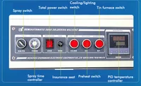 220V Semi-Automatic Dip Welder PCB Circuit Board Dip Tin Furnace Lead-Free Flux Spray ZB3525DG 2