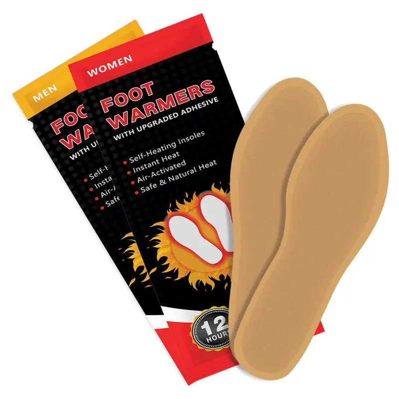 Foot Warmer Insoles 1 Pair Long-lasting Heat Shoe Pad Air Activated Insole Winter Foot Warmer For Home Outgoing Commuting