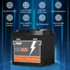 PowMr 30AH LiFePO4 Battery 12V Lithium Iron Phosphate Batteries BMS 3000 Cycle Battery Pack Waterproof Car RV Camping Power Bank 6