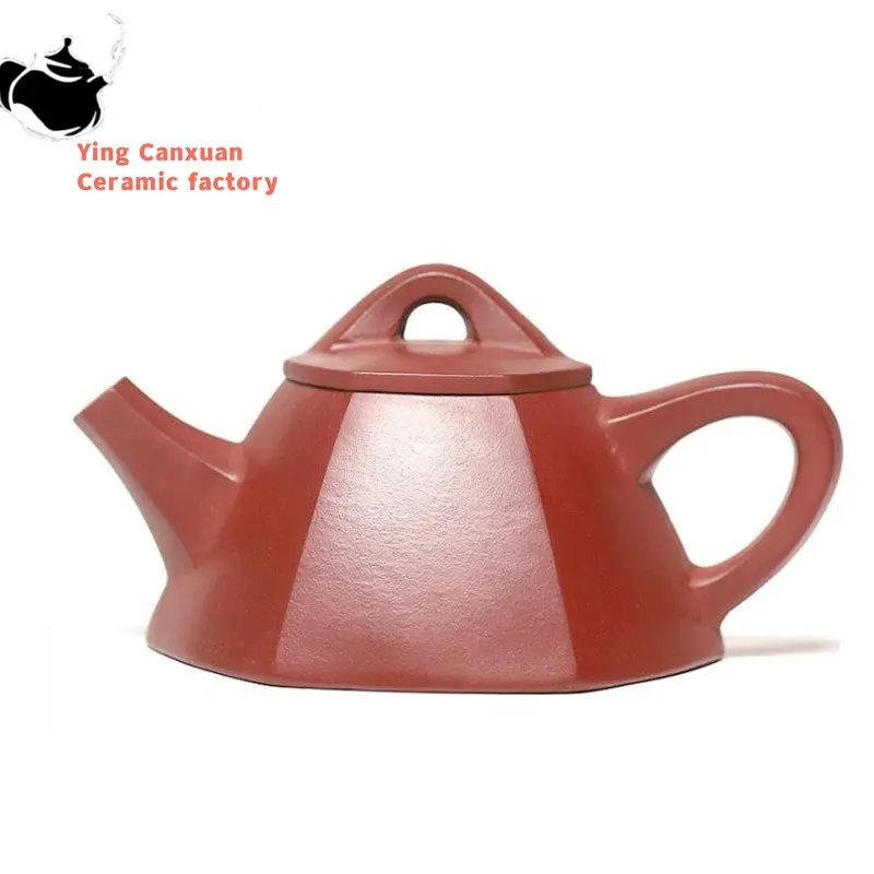 

250ml Yixing Purple Clay Teapots Famous Artists Handmade Tea Pot Raw Ore Dragon Blood Sand Kettle Chinese Zisha Tea Set Teaware