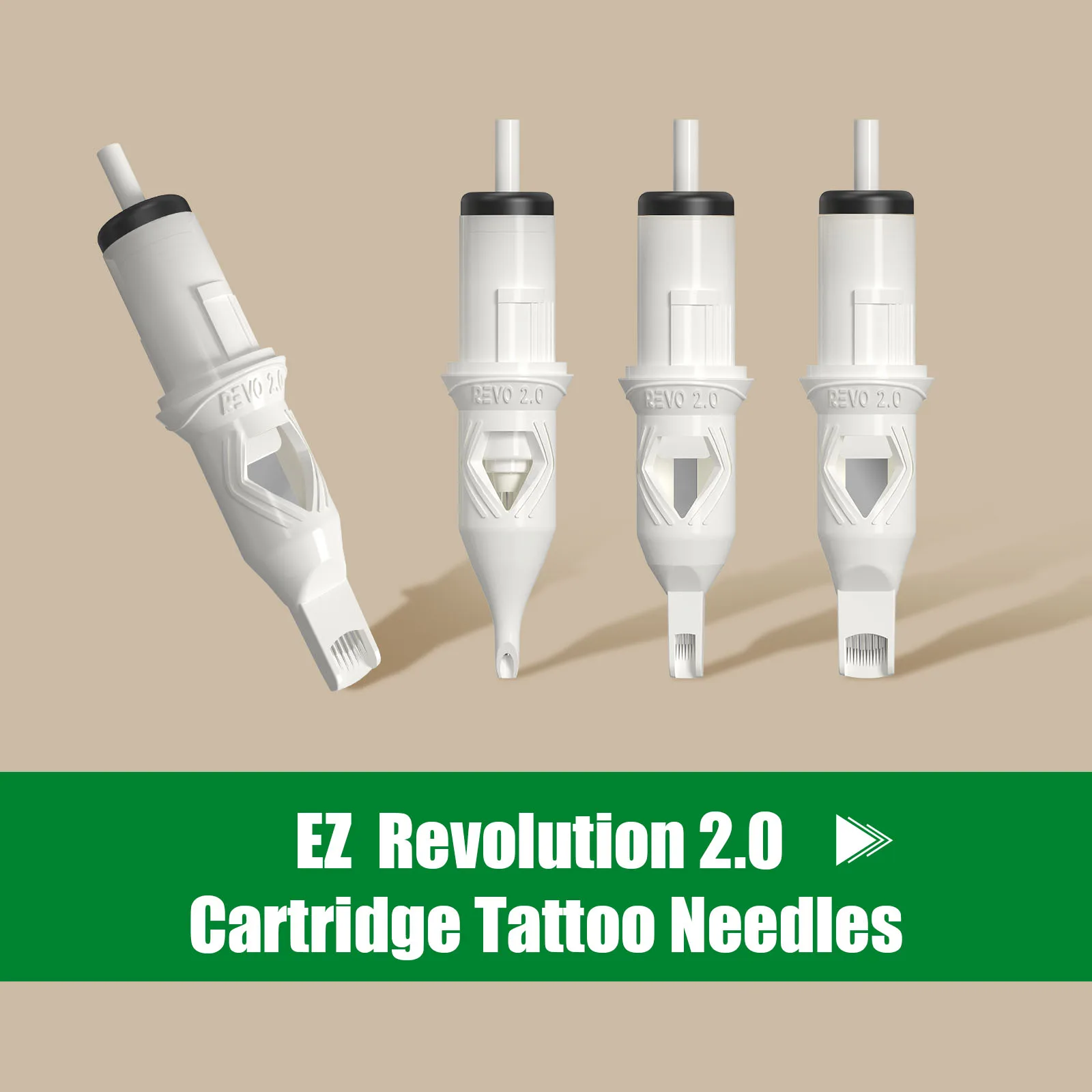 100pcs MIX EZ Revolution 2.0 Cartridge Tattoo Needles Biodegradable Tattoo Cartridge Needles Permanent Makeup Machine Pen