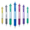 Black Blue Green Red 4 In 1 Erasable Gel Pen with Eraser 0.5mm Magic Refills School Office Kawaii Writing Stationery Supplies 6