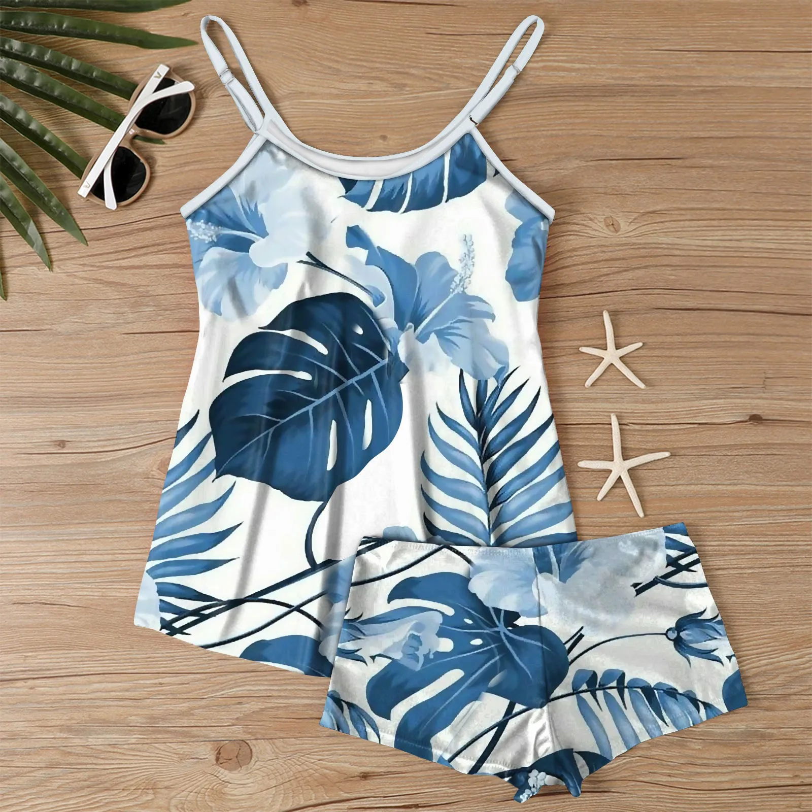 

Купальный костюм для женщин 2024, женские Сексуальные облегающие боксеры с принтом и разрезом, шорты-боксеры, бикини, купальник, купальник