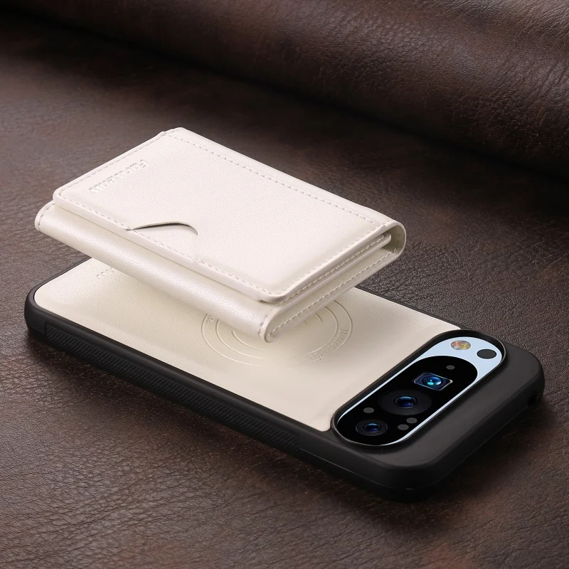 Magsafe Magnetic Leather Wallet Card Phone Case - Flip Purse Holder Cover