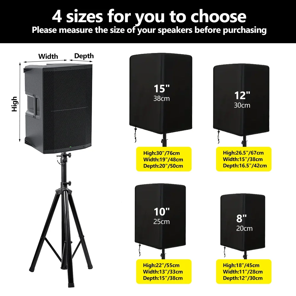 Oxford Cloth Speaker Cover Multimedia Speaker Cover Dust and Waterproof Protective