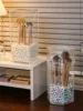 Makeup Brush Storage Bucket Eyebrow Pencil Eye Shadow Cosmetics Beauty Storage Acrylic Transparent Desktop Storage Box 5