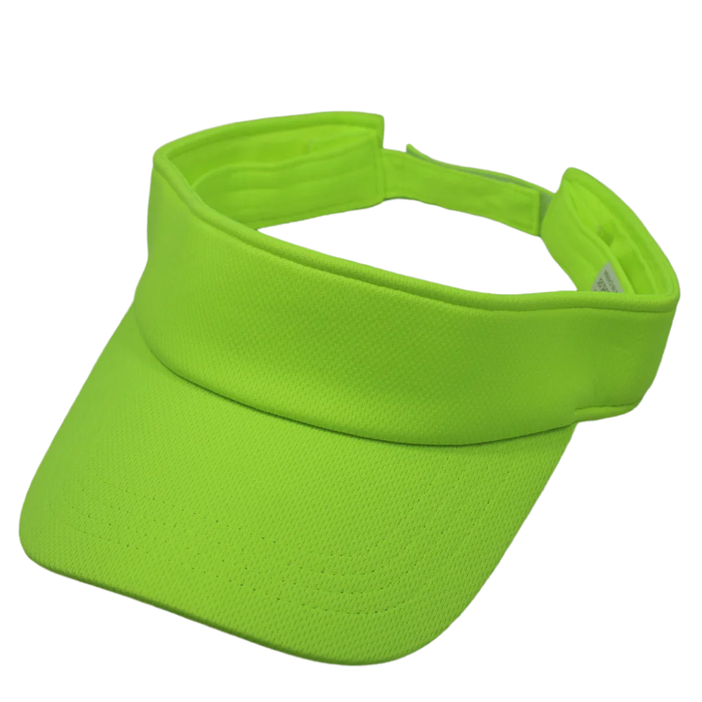 Neon Green Ladies Mesh Sport Sun Visor 