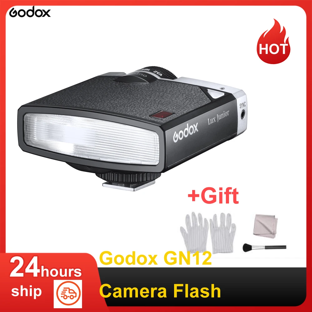 Godox lux junior câmera flash 6000k temperatura automático & modo