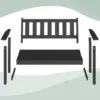 Memorial Bench   50   Weatherproof Durable Outdoor Bench  2 Person Park Bench  Easy to Move  Multi Purpose Design Ideal for Por 5